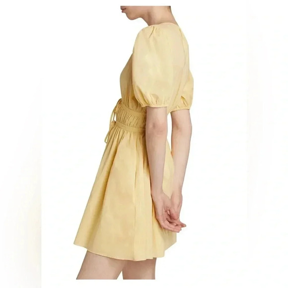 BNWT WAYF Yellow Cotton Mini Dress in Yellow Size XS - Picture 3 of 15
